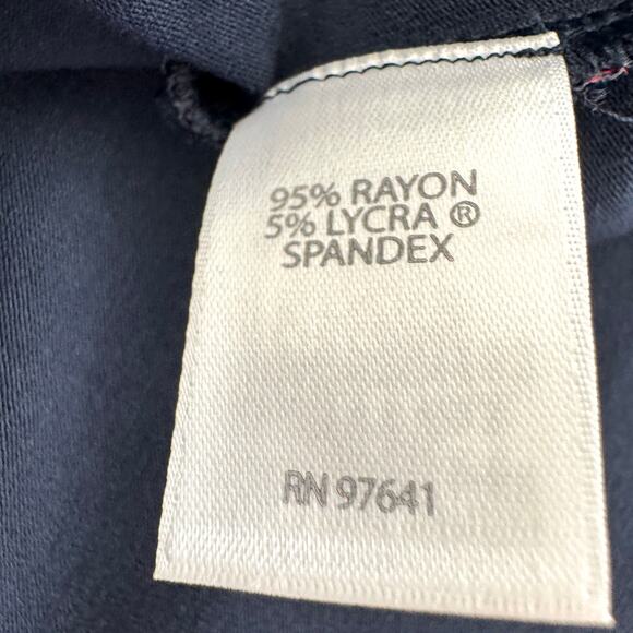 J. Jill Womens Wearever Collect T Shirt Dress Size XL Petite Mod Geo Navy Blue - Picture 7 of 9